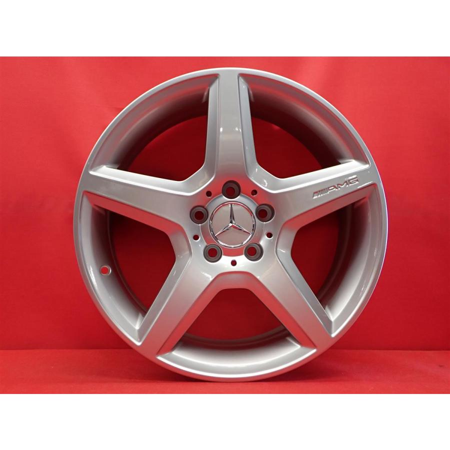 メルセデス ベンツ Aクラス W169 純正 AMG 中古ホイール 4本 7J 18インチ PCD112 5穴 +49 ハブ66.5 A1694011602 aa18の画像