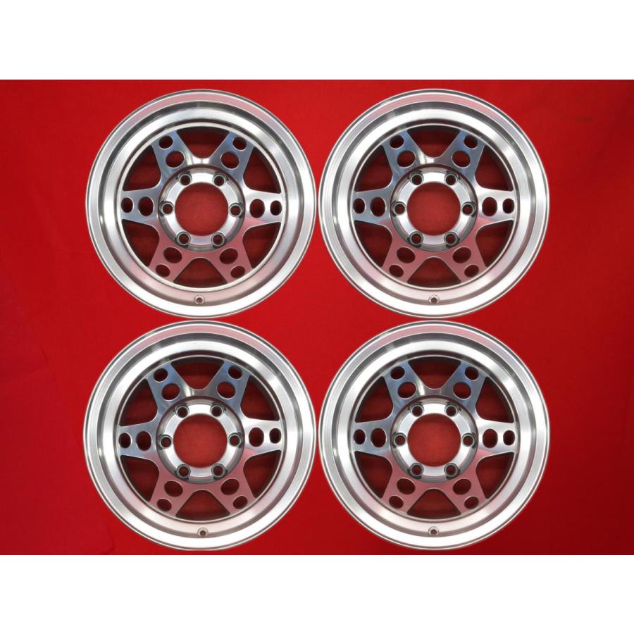 ZONA. アルミホイール 絶版 希少 サイズ Zona RV-1 中古ホイール 4本 8J 15インチ PCD139.7 6