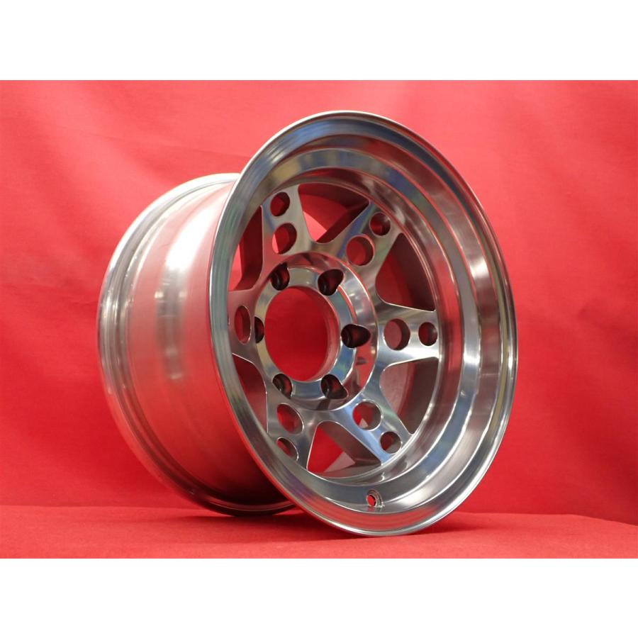 ZONA. アルミホイール 絶版 希少 サイズ Zona RV-1 中古ホイール 4本 8J 15インチ PCD139.7 6