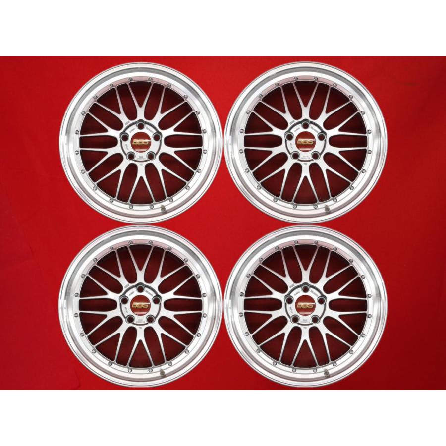 鍛造 軽量 BBS LM LM229 中古ホイール 4本 8.5J 20インチ PCD120 5穴 + 