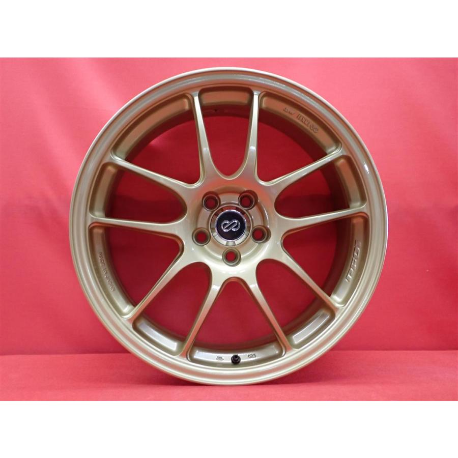MAT製法 軽量 ENKEI エンケイ PF01 中古ホイール 4本 7.5J 18インチ 