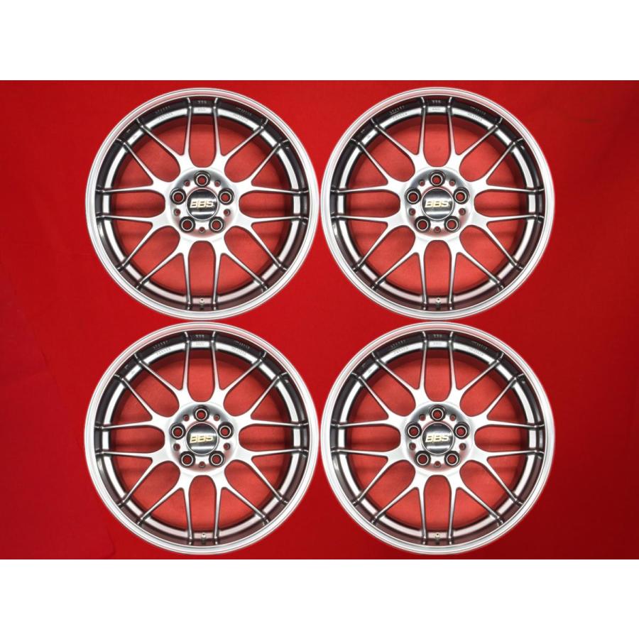 鍛造 軽量 BBS RG-R RG732 中古ホイール 4本 9J 19インチ PCD120 5穴 +