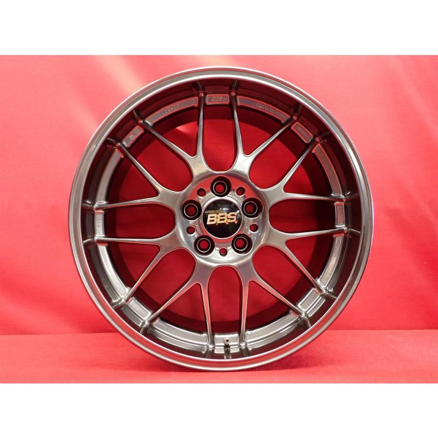 鍛造 軽量 BBS RG-R RG732 中古ホイール 4本 9J 19インチ PCD120 5穴 + 