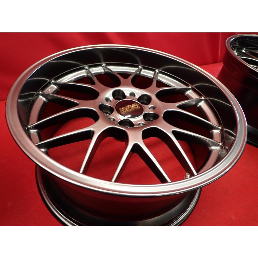 鍛造 軽量 BBS RG-R RG732 中古ホイール 4本 9J 19インチ PCD120 5穴 +