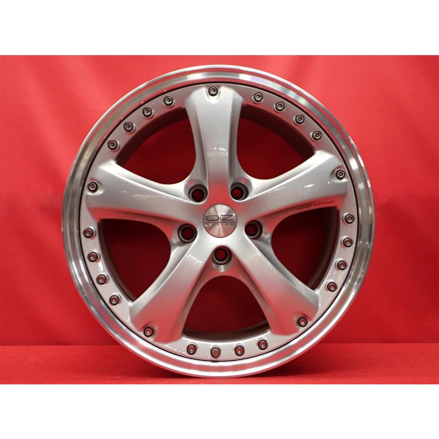 絶版 希少 OZ ベラ II 2 中古ホイール 4本 8J 18インチ PCD114.3 5穴 +