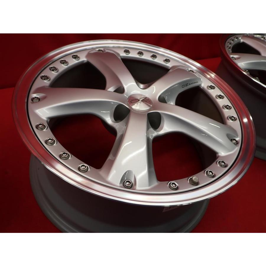 絶版 希少 OZ ベラ II 2 中古ホイール 4本 8J 18インチ PCD114.3 5穴 +