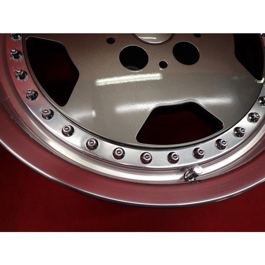 日本製 メーカー不明 ディッシュタイプ 2P 中古ホイール 4本 7/8J 16 