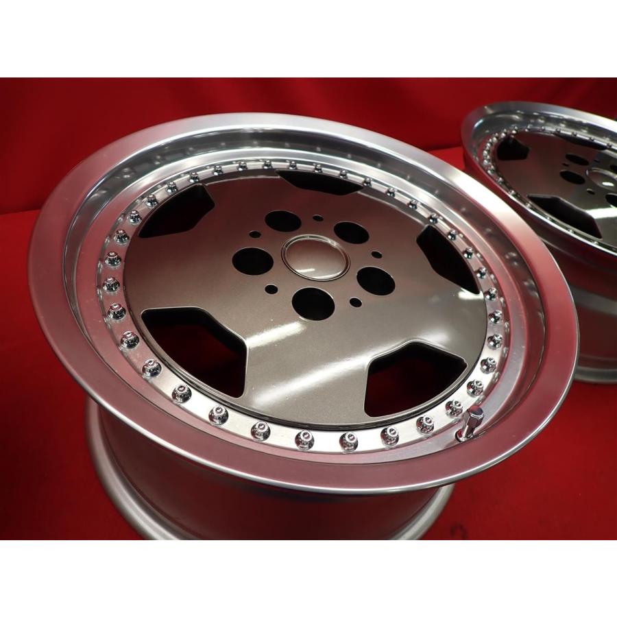 日本製 メーカー不明 ディッシュタイプ 2P 中古ホイール 4本 7/8J 16