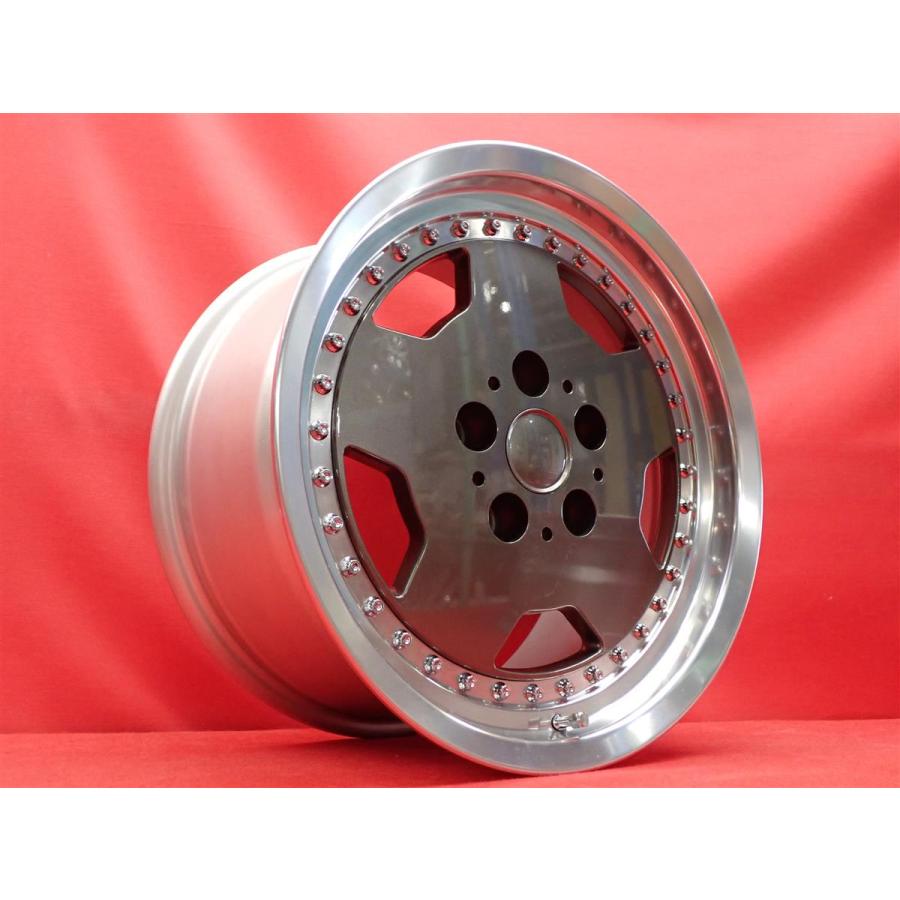 日本製 メーカー不明 ディッシュタイプ 2P 中古ホイール 4本 7/8J 16