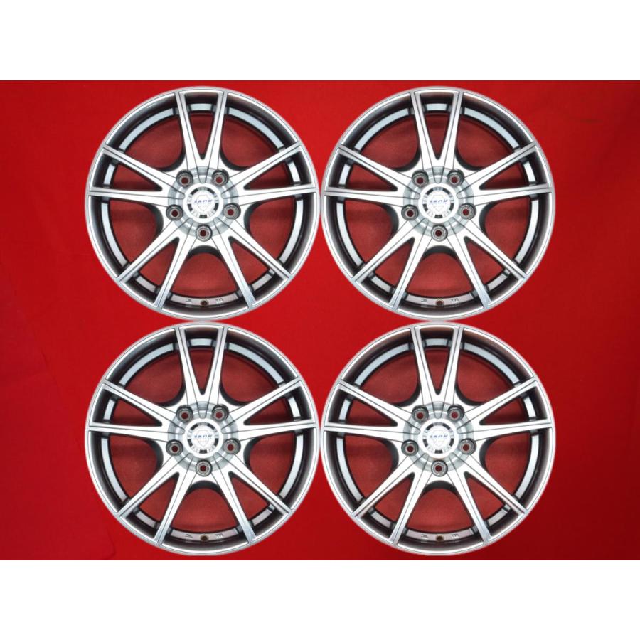 BS FEID 社外ホイール 16インチ 4本 6.5J5HPCD114.3+54 オデッセイ エリシオン ヴォクシー等 (VHE110) クレジットカード QR決済可能 ZACK JP-115 中古ホイール 4本 6.5J 16インチ PCD114.3 5穴 +40 ハブ73