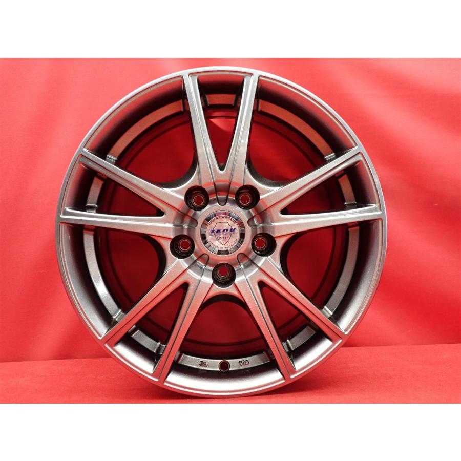 ZACK JP-115 中古ホイール 4本 6.5J 16インチ PCD114.3 5穴 +40 ハブ73