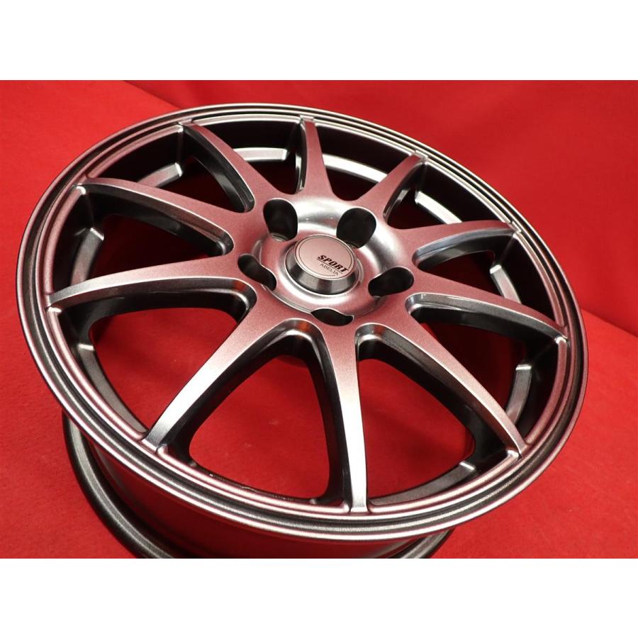 SPORT ABELIA 中古ホイール 4本 6.5J 16インチ PCD114.3 5穴 +38 ハブ