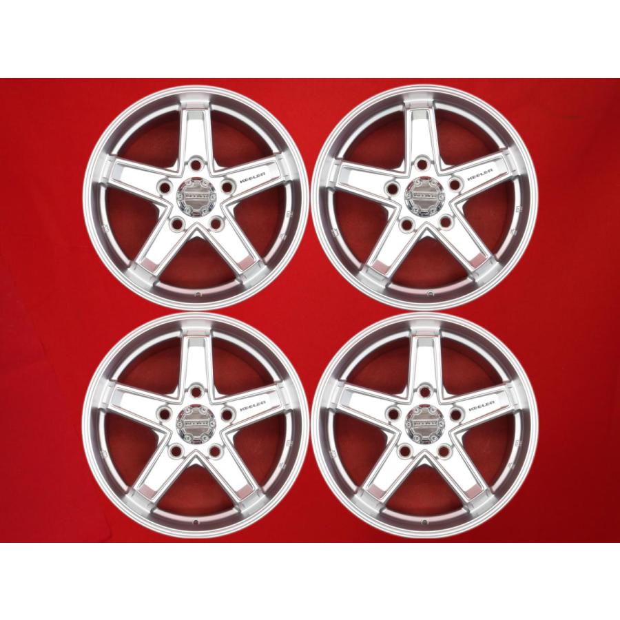 WEDS KEELER TACTICS タクティクス 5本スポーク 中古ホイール 4本 8J