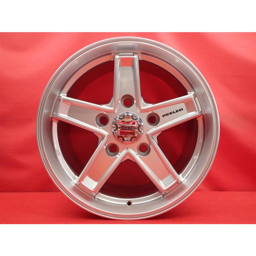 WEDS KEELER TACTICS タクティクス 5本スポーク 中古ホイール 4本 8J