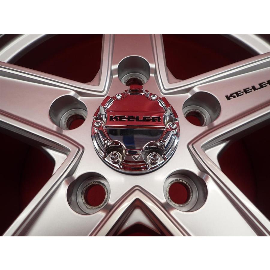 WEDS KEELER TACTICS タクティクス 5本スポーク 中古ホイール 4本 8J