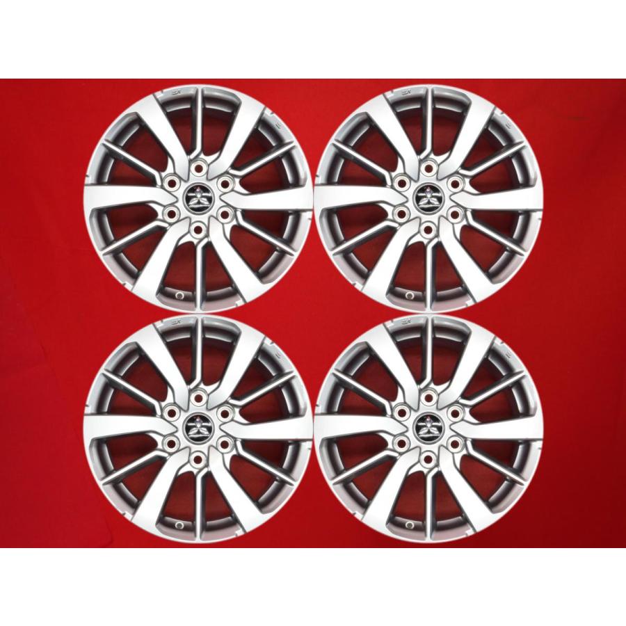 MITSUBISHI ミツビシ 純正6エアロ スポーク 中古ホイール 4本 7.5J 18