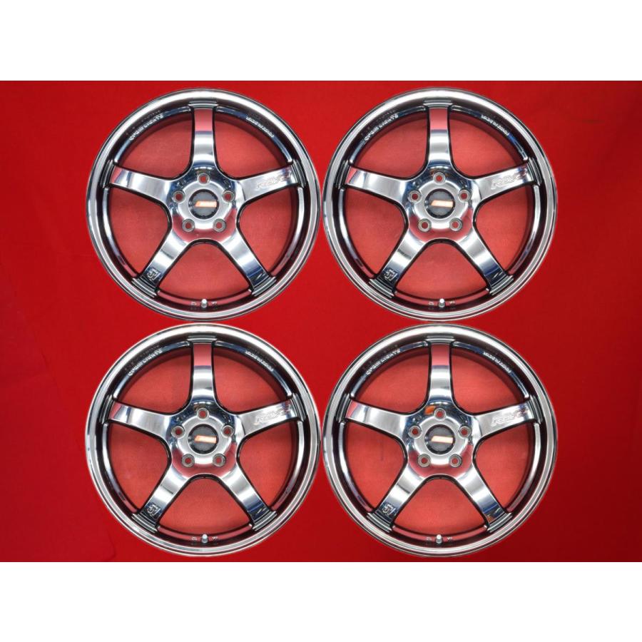 廃盤　Raysグラムライツ57CR 18インチ　4本セット 軽量 RAYS gramLIGHTS グラムライツ 57CR 中古ホイール 4本 7.5J