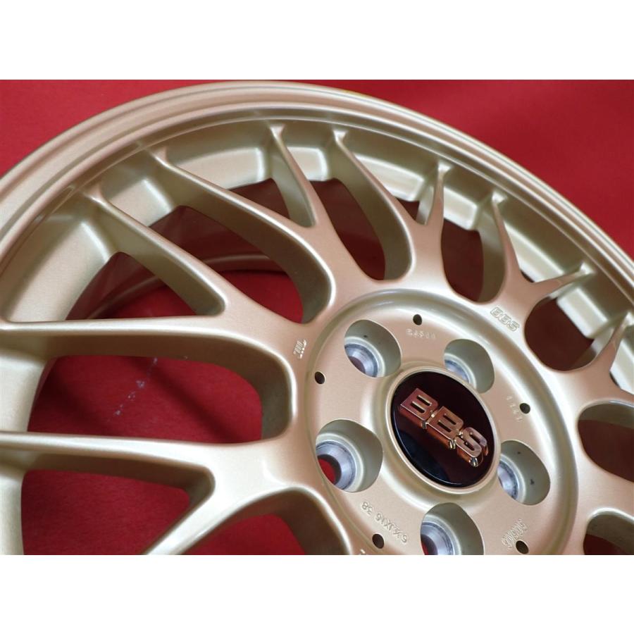 鍛造 軽量 BBS RG-F RG511 中古ホイール 4本 6.5J 16インチ PCD100 5穴