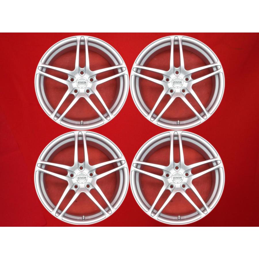 軽量 AVS モデルT5 中古ホイール 4本 8J 18インチ PCD114.3 5穴 +38