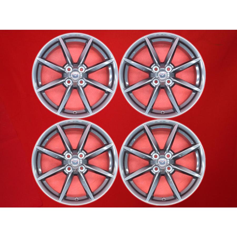 nd5rc ロードスター 純正ホイール１台分(4本) 純正コーティング済み ナンカン4mm山付き MAZDA ロードスター ND5RC 純正 中古ホイール 4本 7J 17インチ PCD100
