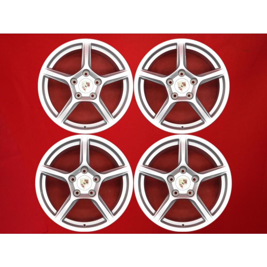 おじさん専用商品ポルシェボクスター　純正　18インチ アルミタイヤ　NO4 PORSCHE ポルシェ ボクスター 981 純正 中古ホイール 4本 8/9J 18