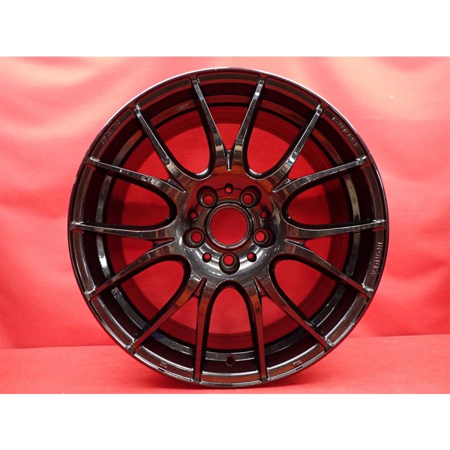 軽量 1本9.8kg RAYS HOMURA ホムラ 2×7Plus 中古ホイール 4本 7.5J 18