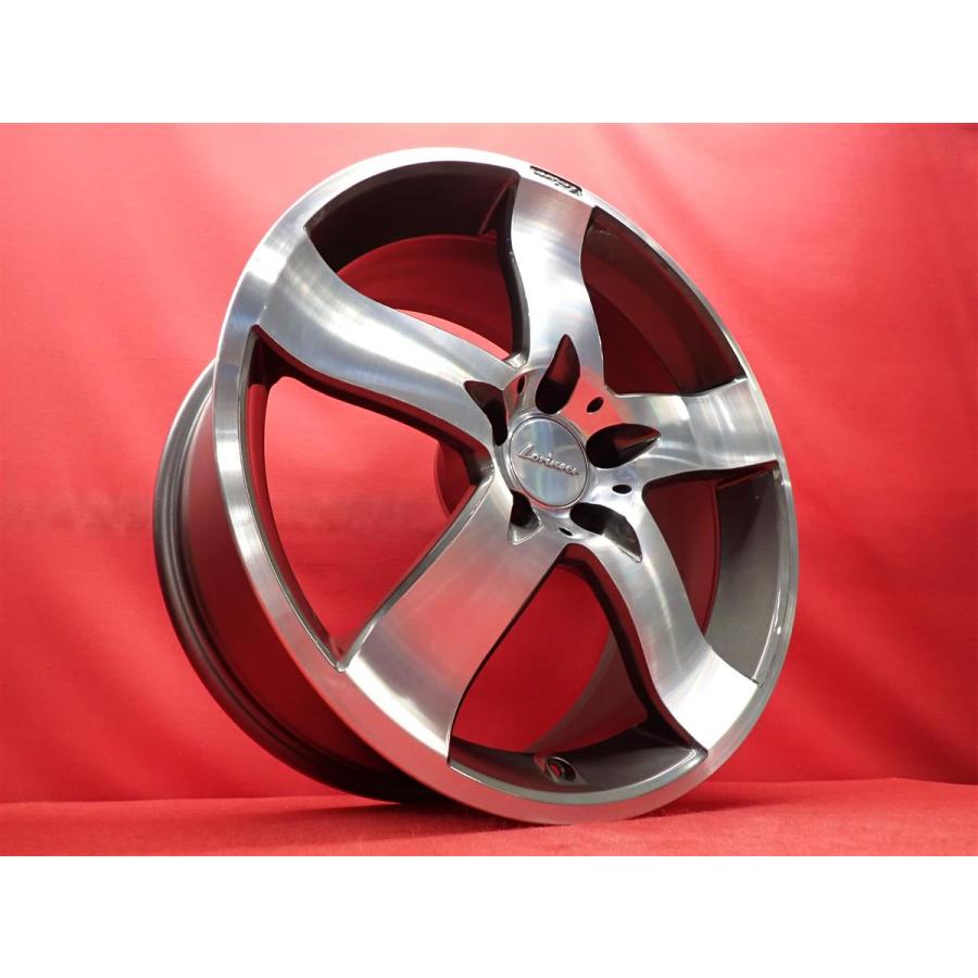 前後太さ違い ロリンザー RS-5 中古ホイール 4本 8.5/9.5J 19インチ