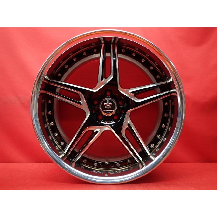 19インチ　WORK DURANDAL DD10.5 深リム　バリ溝 深リム DURANDAL デュランダル DD5.2 中古ホイール 4本 8/9J 19インチ