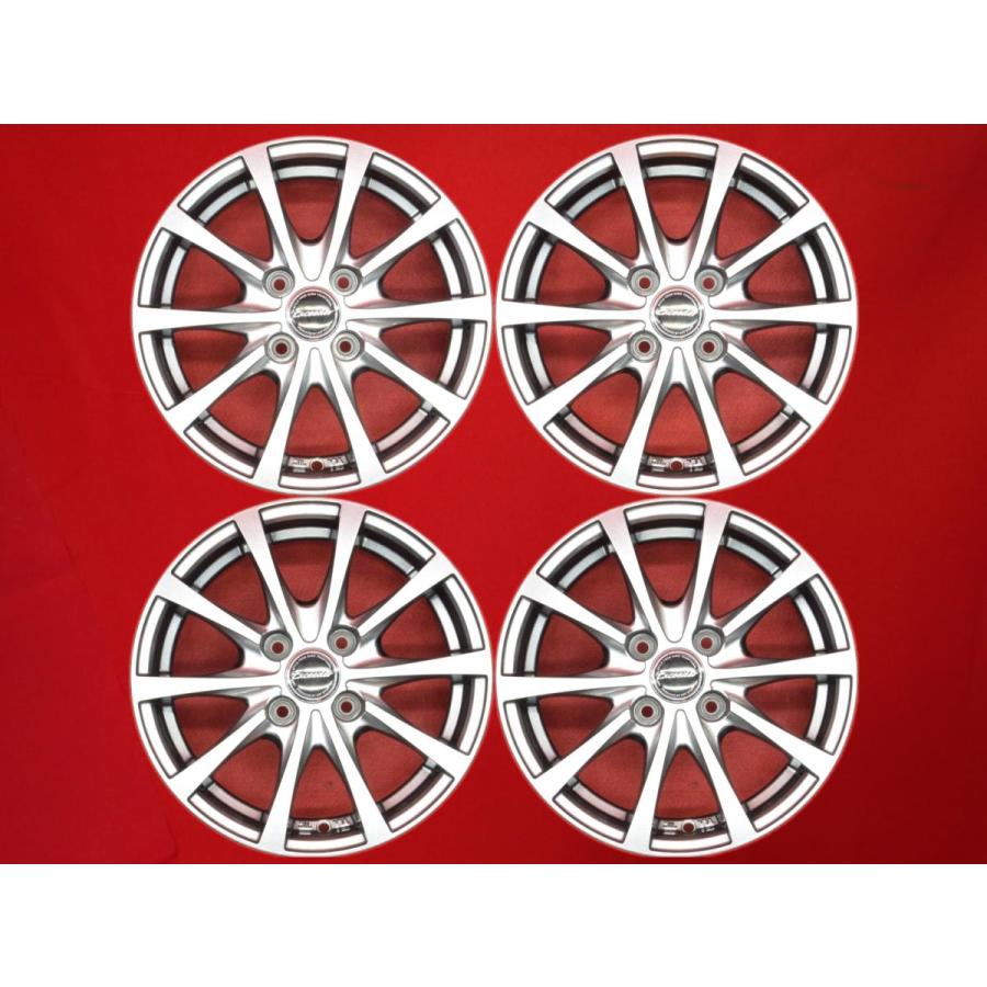 Exceeder エクシーダー E03 中古ホイール 4本 5.5J 14インチ PCD100 4
