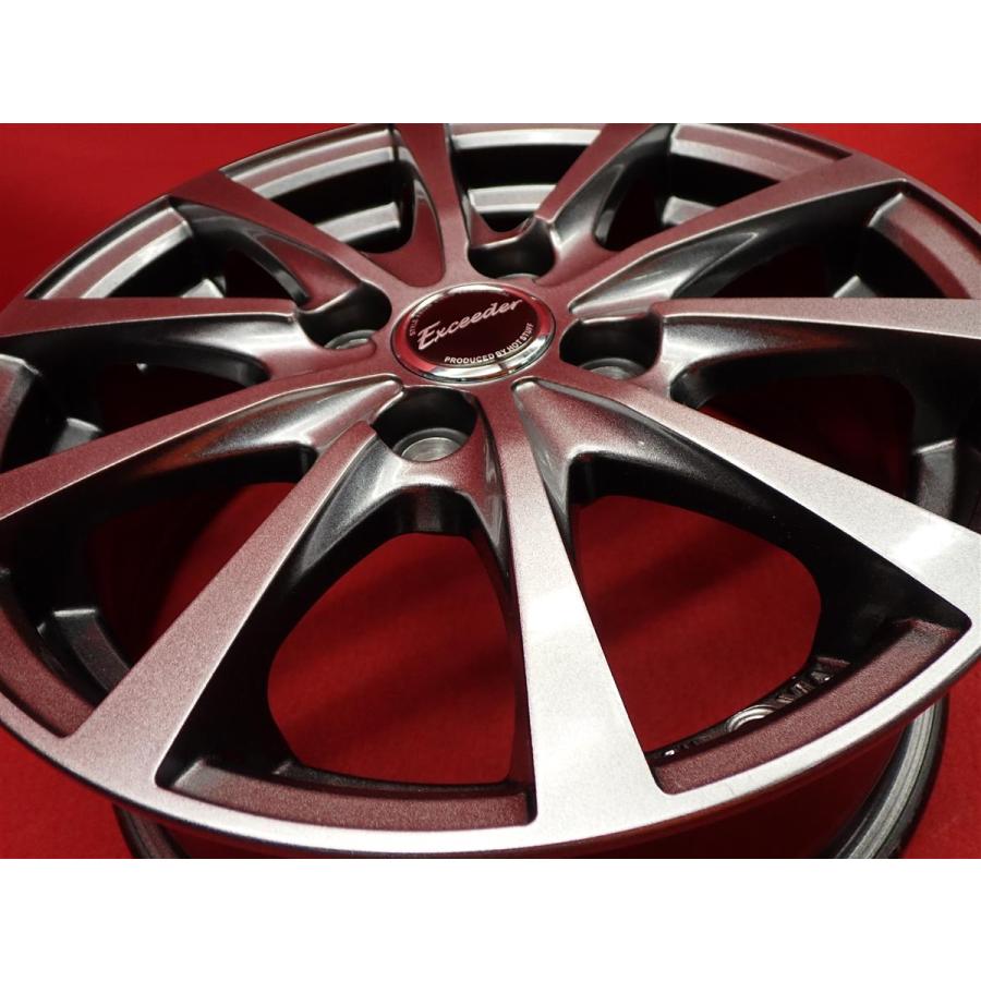 Exceeder エクシーダー E03 中古ホイール 4本 5.5J 14インチ PCD100 4