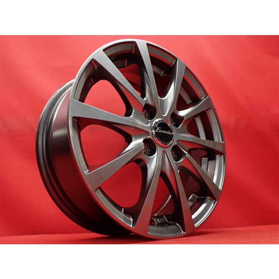 Exceeder エクシーダー E03 中古ホイール 4本 5.5J 14インチ PCD100 4