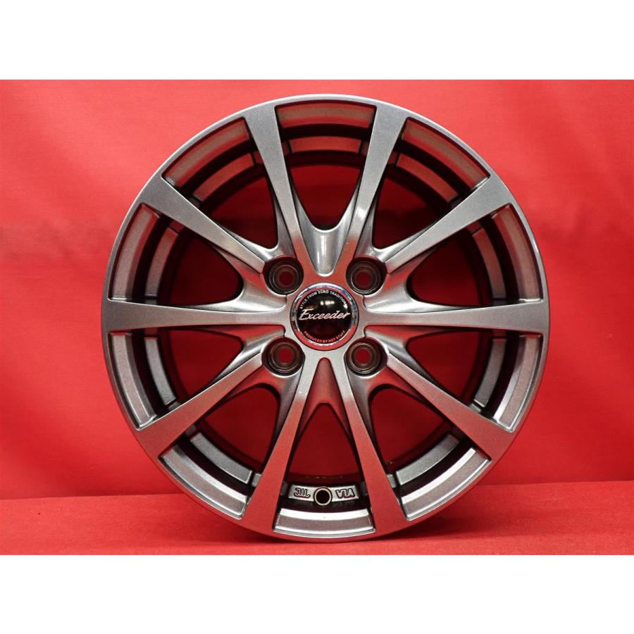 Exceeder エクシーダー E03 中古ホイール 4本 5.5J 14インチ PCD100 4