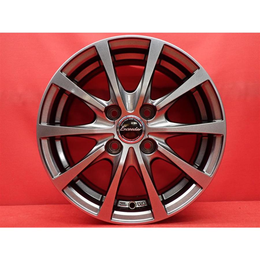 Exceeder エクシーダー E03 中古ホイール 4本 5.5J 14インチ PCD100 4