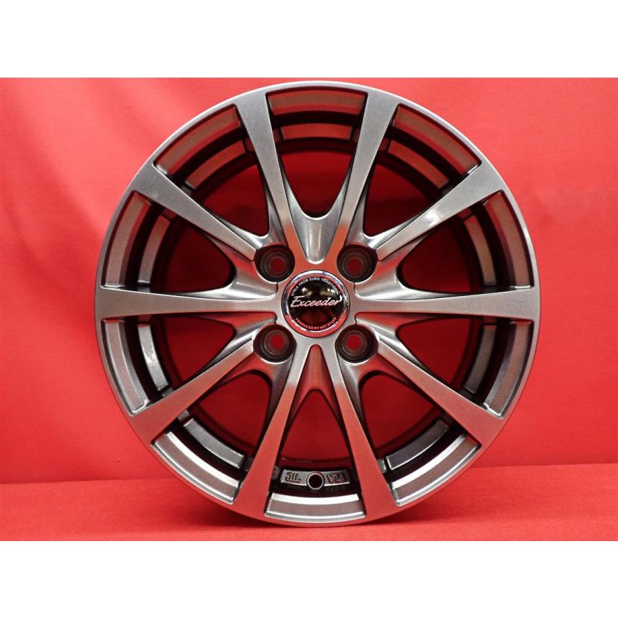 Exceeder エクシーダー E03 中古ホイール 4本 5.5J 14インチ PCD100 4