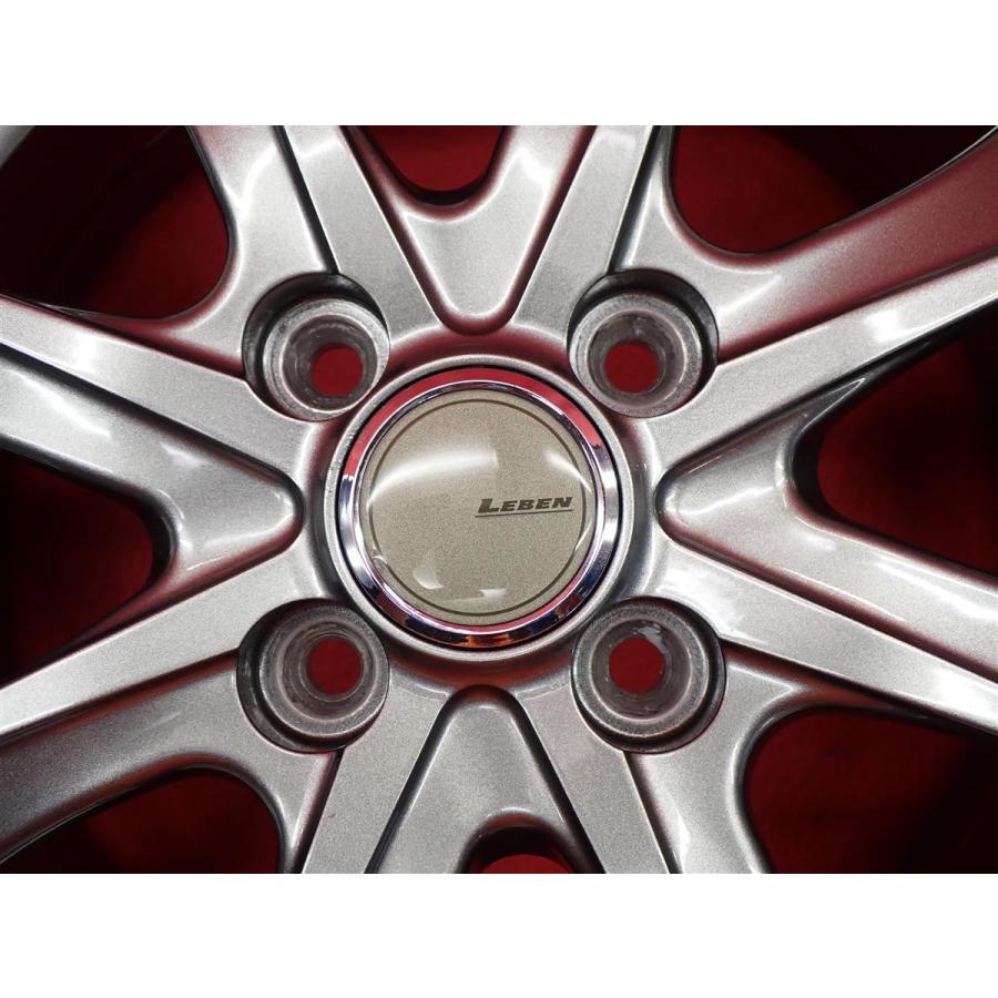 LEBEN レーベン BX 中古ホイール 4本 5.5J 14インチ PCD100 4穴 +45 