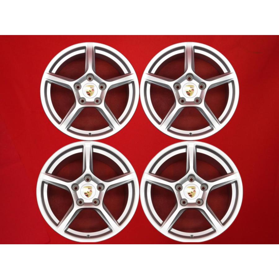 ポルシェ ボクスター/ケイマン 982系 純正 中古ホイール 4本 8/9.5J 18