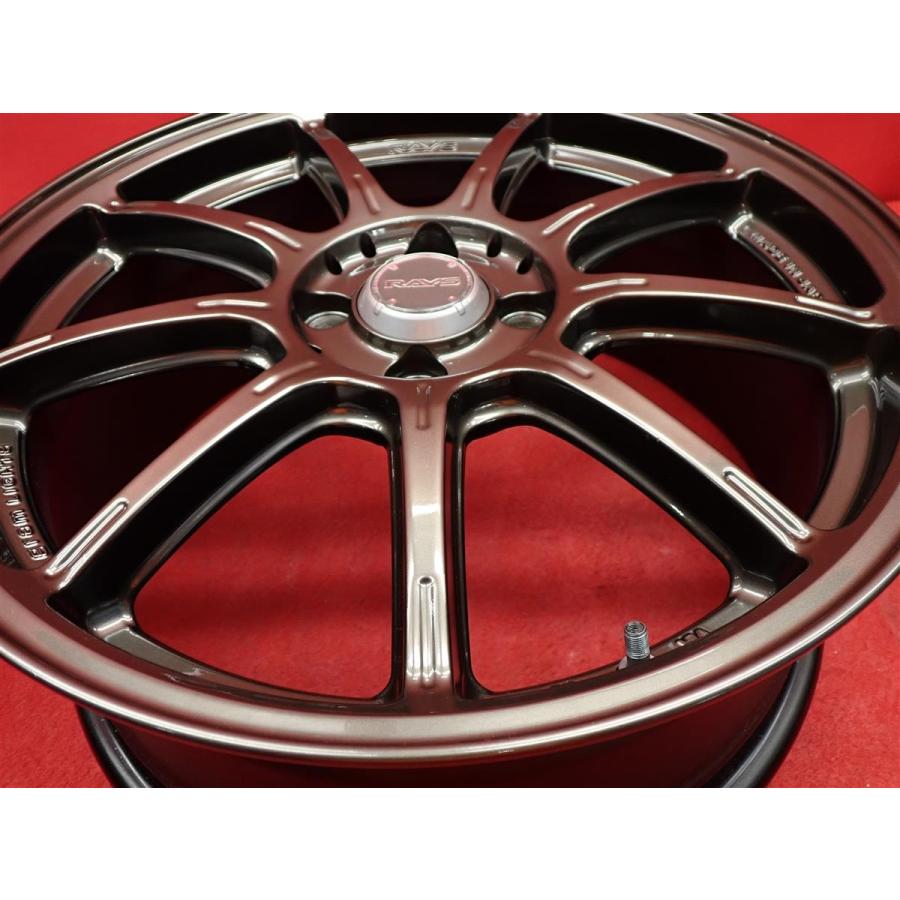 軽量 1本6.8kg RAYS グラムライツ 57G 中古ホイール 4本 7J 17インチ