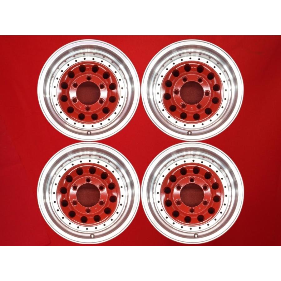 中古ホイール(ピッチ108) メーカー不明 丸穴ディッシュタイプ 3PT 中古ホイール 4本 8.5J 15