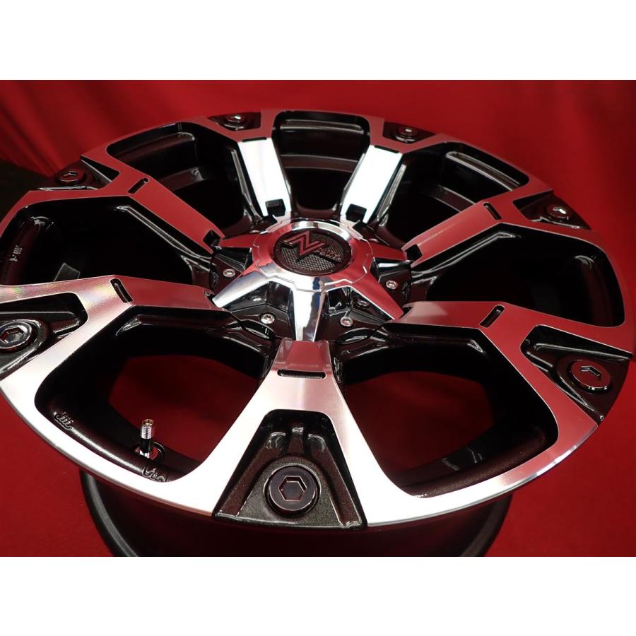 MID NITRO POWER ウォーヘッド 中古ホイール 4本 8J 17インチ PCD139.7