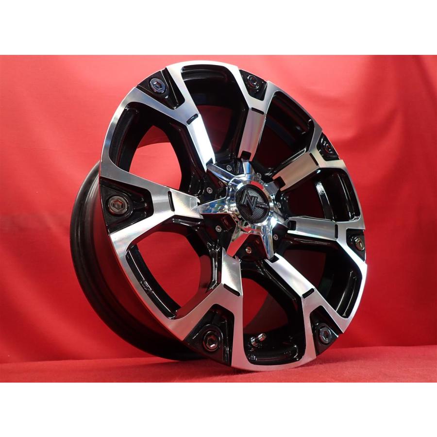 MID NITRO POWER ウォーヘッド 中古ホイール 4本 8J 17インチ PCD139.7