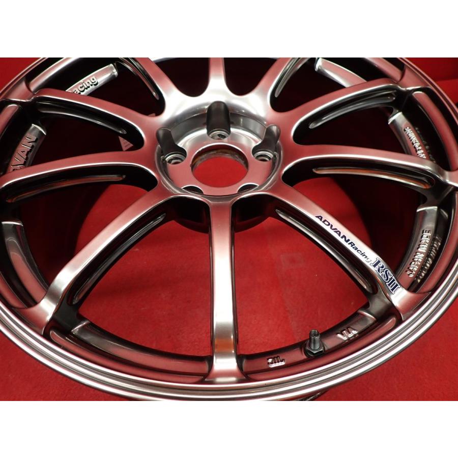 軽量 1本7.8kg ADVAN アドバンレーシング RS2 中古ホイール 4本 8J 18 