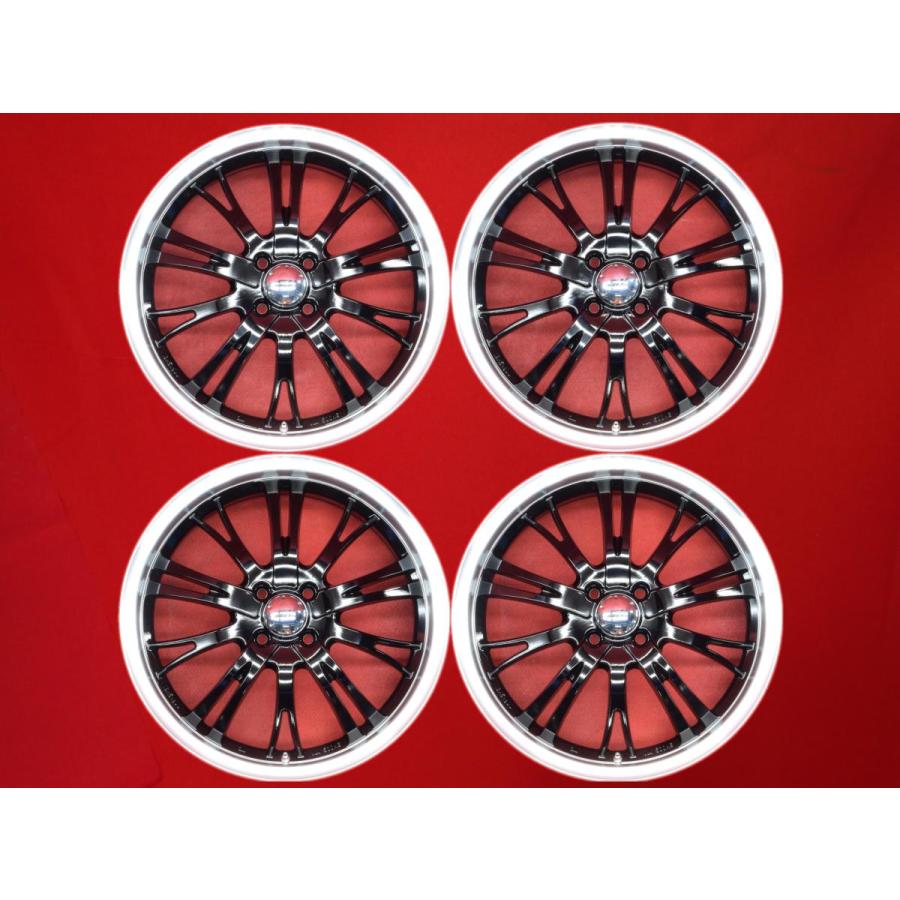 aw 190 中古ホイール 4本 5.5J 18インチ PCD100 4穴 +50 ハブ73 N-BOX