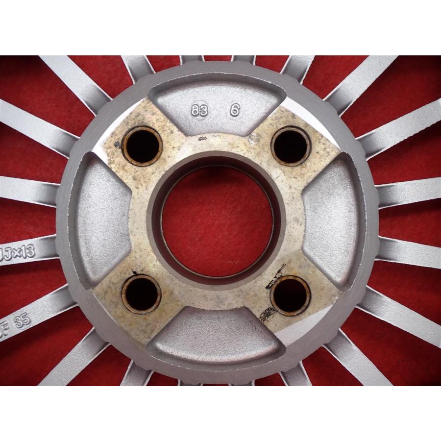 リアルスポーツ フィン 中古ホイール 4本 5.5J 13インチ PCD100 4穴 +