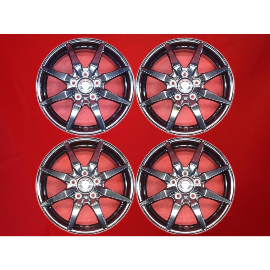 ESTROSA 8スポーク 中古ホイール 4本 6.5J 16インチ PCD114.3 5穴 +48 