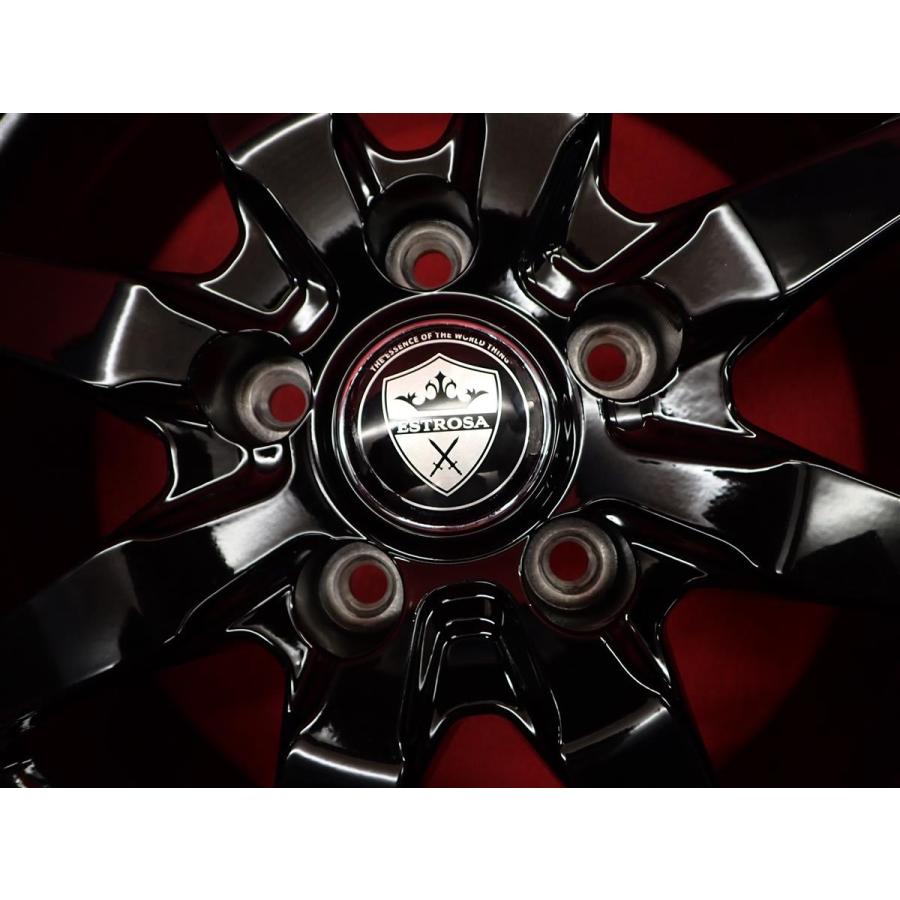 ESTROSA 8スポーク 中古ホイール 4本 6.5J 16インチ PCD114.3 5穴 +48 