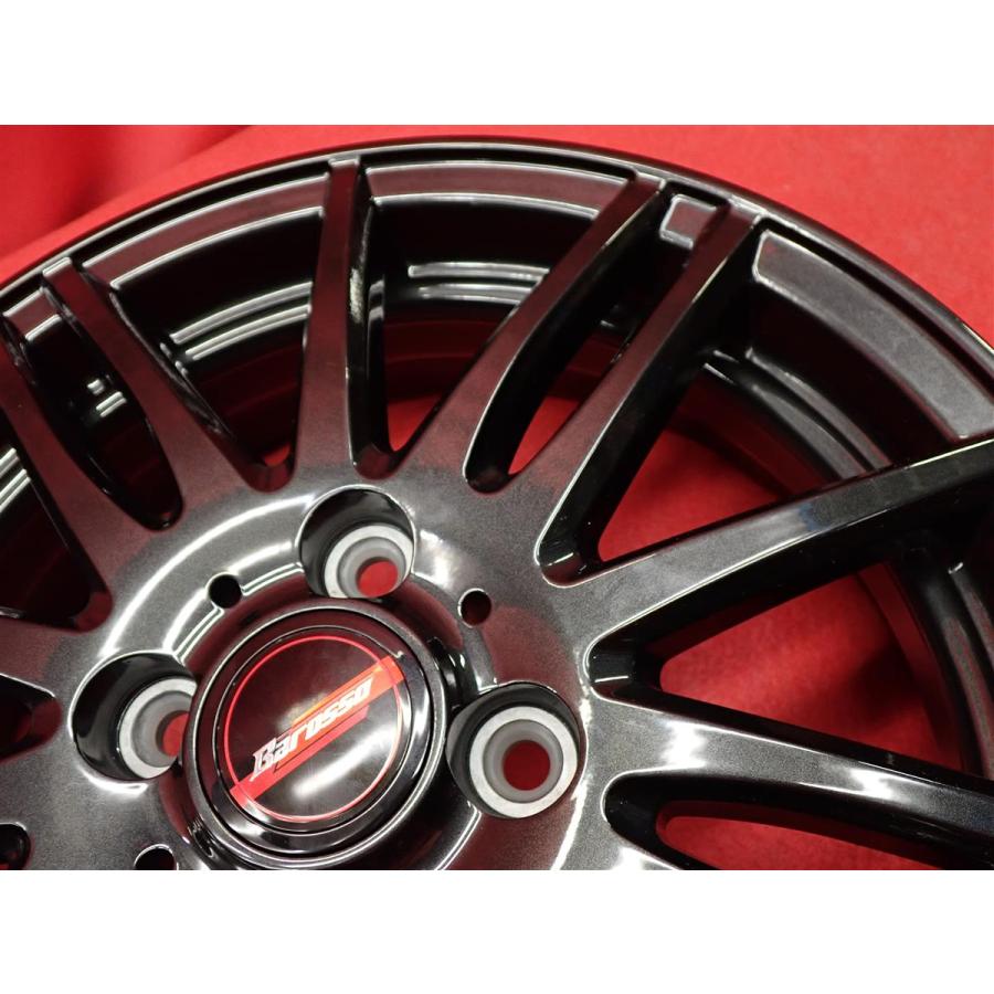 バロッソ Barosso DN15 前後インチ違い 中古ホイール 4本 4.5/6J 15/16