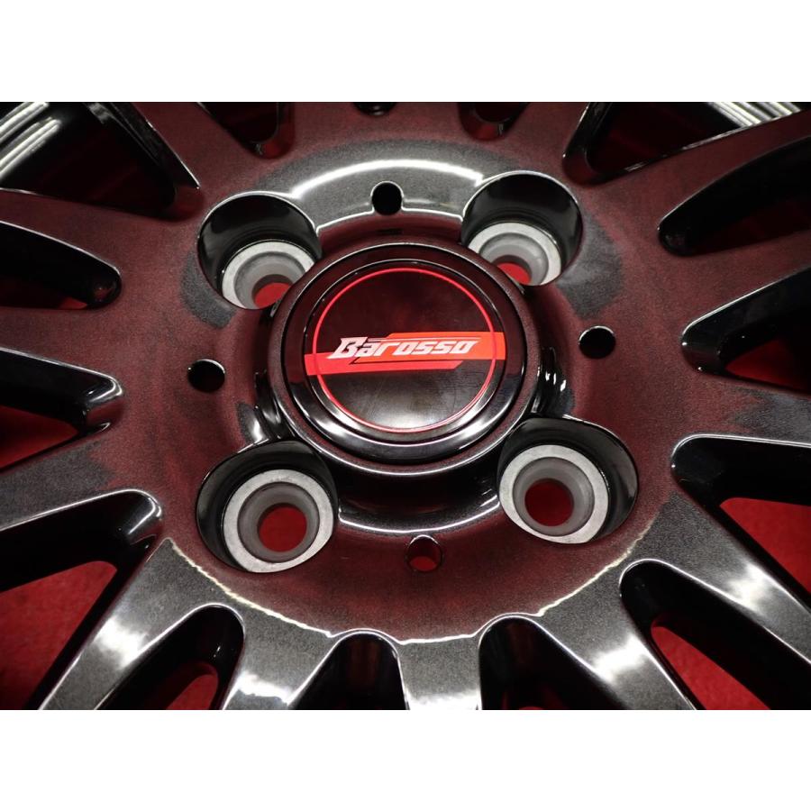 バロッソ Barosso DN15 前後インチ違い 中古ホイール 4本 4.5/6J 15/16