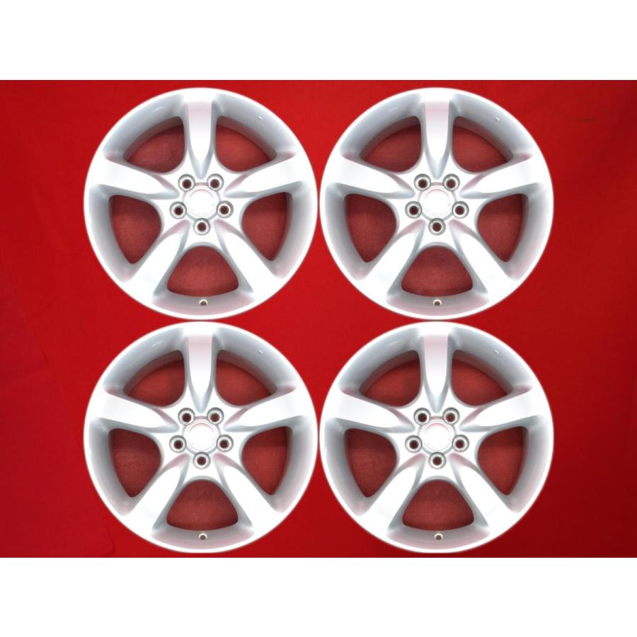 スバル 純正 17インチ BL5 BP5 レガシィ 17×7J +55 PCD100 5穴 シルバー　SUBARU レガシー　インプレッサ　プリウス等 SUBARU スバル レガシィ BL5 BP5 純正 中古 アルミホイール 4本 7J 17