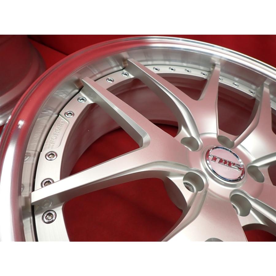 鍛造 軽量 1本12.7kg TWS EXlete 205S 中古ホイール 4本 9J 20インチ 