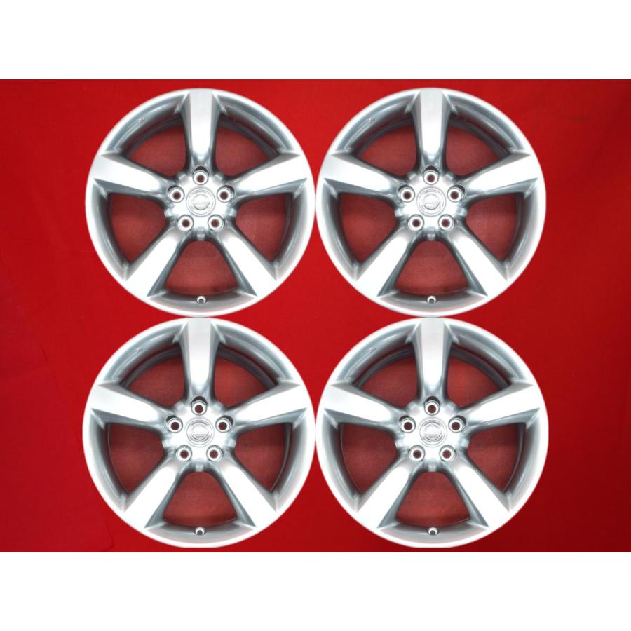 Arex！日産 Z33純正 18インチアルミホイール 4本組中古良品 NISSAN ニッサン Z33 後期 純正 5本スポーク 中古ホイール 4本 8/8.5J